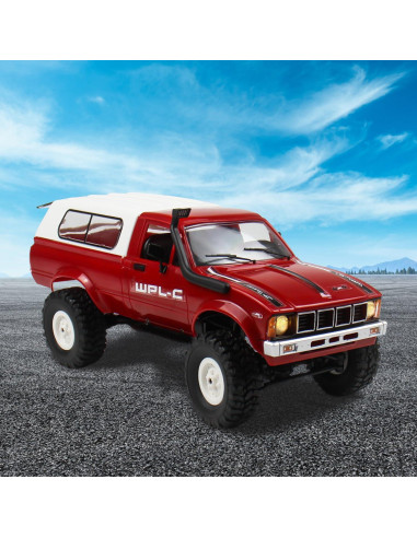 Coche RC Todo Terreno 1/16 WPL C24 4x4 con Luces LED