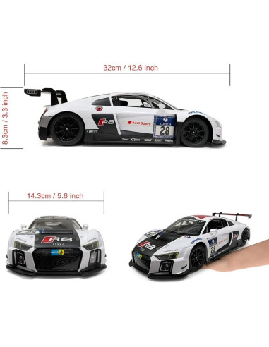 Coche RC Rastar Audi R8 1:14 Control Remoto LED