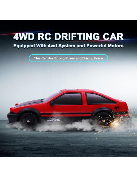 Coche RC Drift 1:16 Desdoni 18km/h 4WD con Luces LED Coche RC Drift 1:16 Desdoni 18km/h 4WD con Luces LED