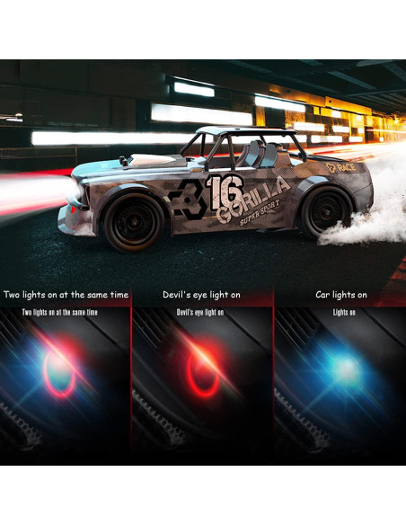 Coche RC Drift Hitish 1/16 30KM/H 4X4 con Luces Coche RC Drift Hitish 1/16 30KM/H 4X4 con Luces