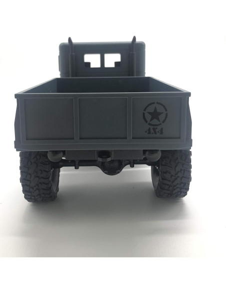 Camión Militar RC 4WD 1:16 Grises M35-A2 LED y Batería Camión Militar RC 4WD 1:16 Grises M35-A2 LED y Batería