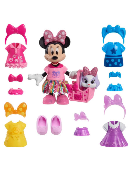 Conjunto de Muñeca Minnie Mouse Just Play 23 Piezas 15.24 cm Conjunto de Muñeca Minnie Mouse Just Play 23 Piezas 15.24 cm
