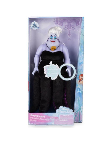 Muñeca Ursula Disney 33.5cm Cantante con Traje de Terciopelo