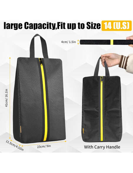 Bolsas para zapatos a prueba de olores SelfTek - Negro Bolsas para zapatos a prueba de olores SelfTek - Negro