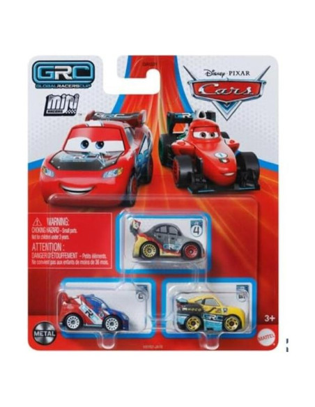 Set de 3 Mini Coches Disney Cars - Mattel Grc Racers 3 Set de 3 Mini Coches Disney Cars - Mattel Grc Racers 3
