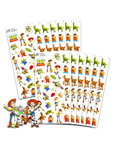 Stickers de Toy Story 12 Hojas para Fiestas de Cumpleaños Stickers de Toy Story 12 Hojas para Fiestas de Cumpleaños