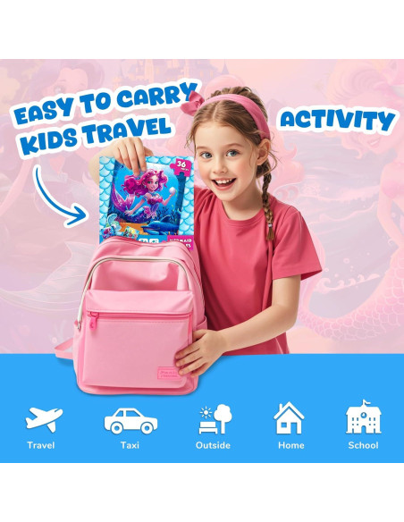 Rompecabezas Magnéticos Sirena Homicozy 36 Piezas 3-8 Años Rompecabezas Magnéticos Sirena Homicozy 36 Piezas 3-8 Años