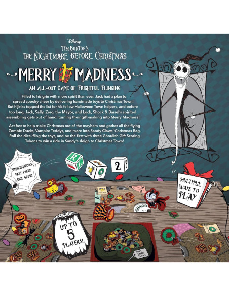 Juego de Dados Disney Tim Burton Merry Madness | 3-5 Jugadores Juego de Dados Disney Tim Burton Merry Madness | 3-5 Jugadores