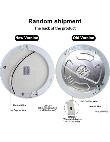 Luz de Techo LED S NMT 15W con Sensor de Movimiento 1500LM
