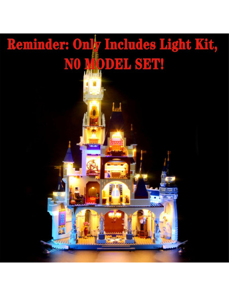 Juego de luces LED Menzava para Lego 71040 Castillo Disney Juego de luces LED Menzava para Lego 71040 Castillo Disney