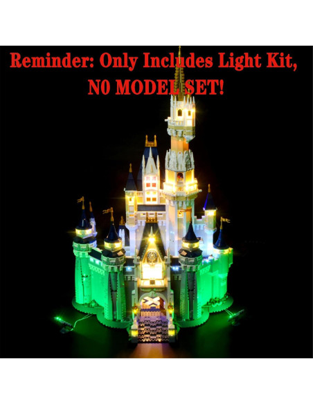 Juego de luces LED Menzava para Lego 71040 Castillo Disney Juego de luces LED Menzava para Lego 71040 Castillo Disney