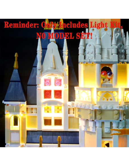 Juego de luces LED Menzava para Lego 71040 Castillo Disney Juego de luces LED Menzava para Lego 71040 Castillo Disney