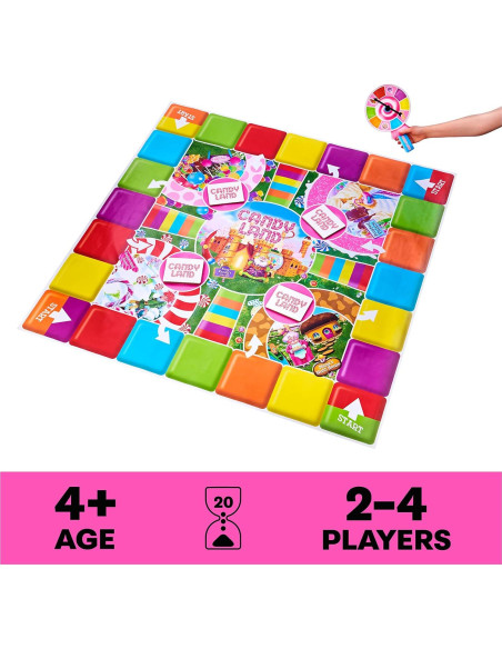 Juego de Mesa Gigante Candy Land Spin Master 162 cm 2-4 Jugadores Juego de Mesa Gigante Candy Land Spin Master 162 cm 2-4 Jugadores