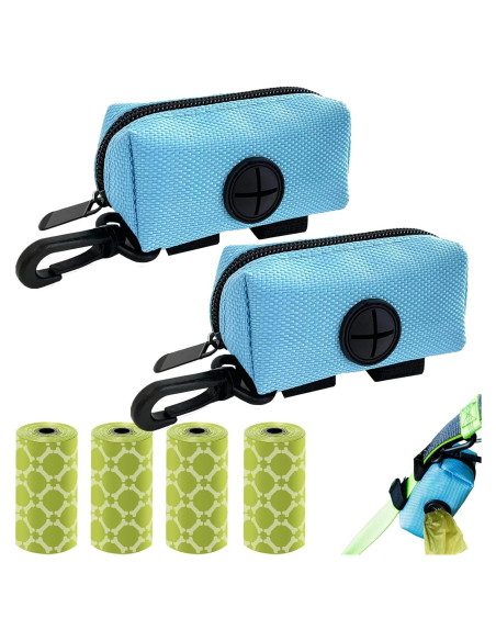 Soporte para bolsas de excremento de perro CAKOVANO Azul con 80 bolsas Soporte para bolsas de excremento de perro CAKOVANO Azul con 80 bolsas