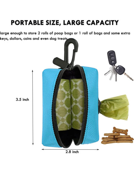 Soporte para bolsas de excremento de perro CAKOVANO Azul con 80 bolsas Soporte para bolsas de excremento de perro CAKOVANO Azul con 80 bolsas
