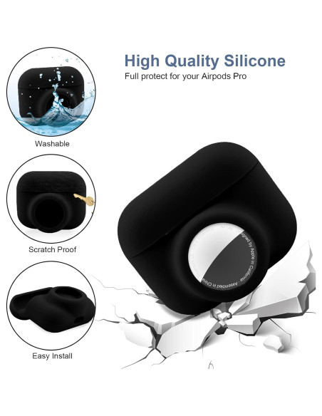 Funda Protectora 2 en 1 Enspito para AirPods Pro y AirTag Funda Protectora 2 en 1 Enspito para AirPods Pro y AirTag