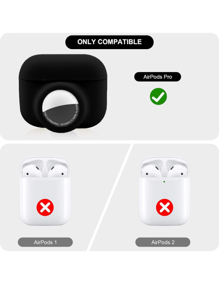Funda Protectora 2 en 1 Enspito para AirPods Pro y AirTag Funda Protectora 2 en 1 Enspito para AirPods Pro y AirTag