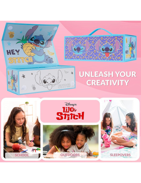 Set de Arte Disney Stitch Azul para Niños 4-12 Años Set de Arte Disney Stitch Azul para Niños 4-12 Años