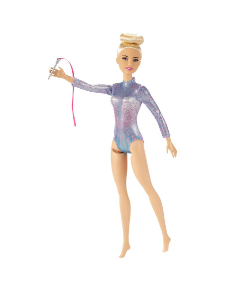 Muñeca Barbie Gimnasta Rítmica con Accesorios y Leotardo Muñeca Barbie Gimnasta Rítmica con Accesorios y Leotardo