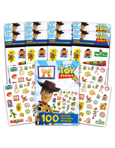 Conjunto Stickers y Tatuajes Toy Story - 200 Piezas Conjunto Stickers y Tatuajes Toy Story - 200 Piezas