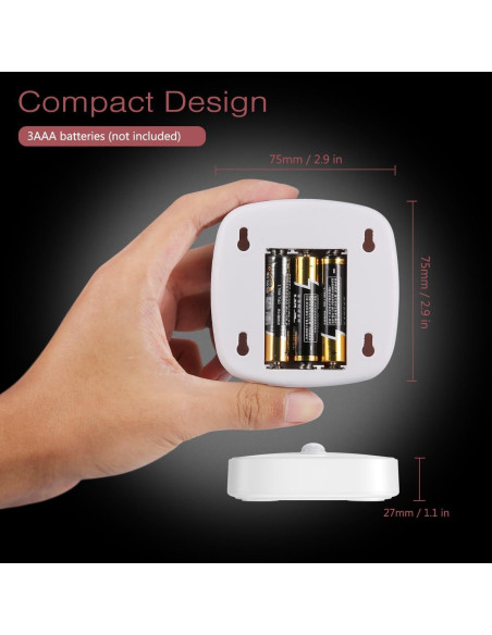 Luz Nocturna LED con Sensor de Movimiento LOFICOPER 3 Piezas Luz Nocturna LED con Sensor de Movimiento LOFICOPER 3 Piezas