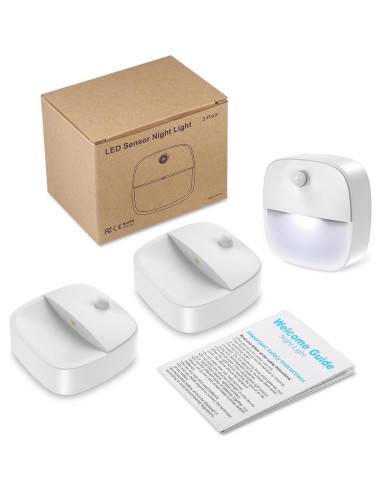 Luz Nocturna LED con Sensor de Movimiento LOFICOPER 3 Piezas