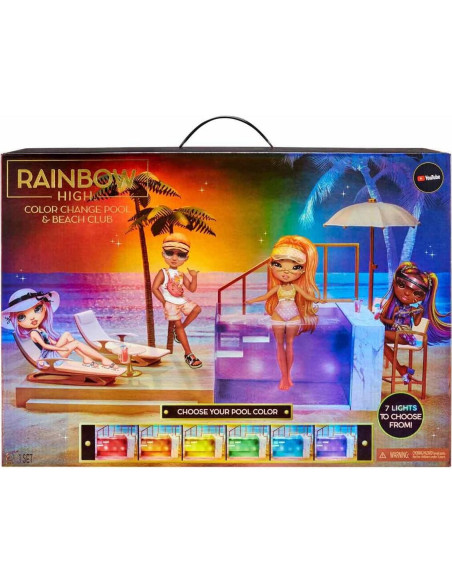 Conjunto de Juego de Piscina Rainbow High 7 en 1 con Sombrilla Conjunto de Juego de Piscina Rainbow High 7 en 1 con Sombrilla