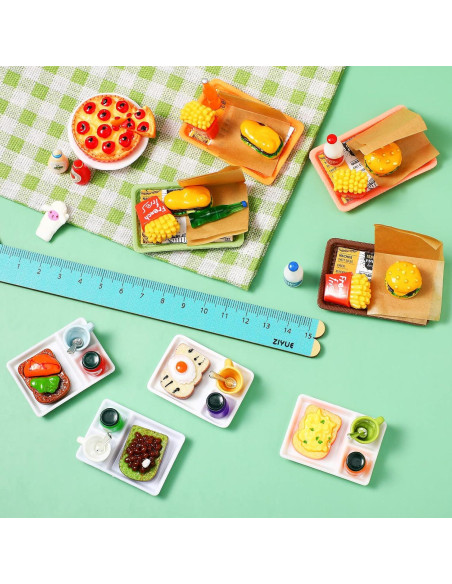Juego de 50 Accesorios de Comida Miniatura Civaner 1:12 Juego de 50 Accesorios de Comida Miniatura Civaner 1:12