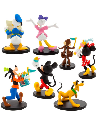 Conjunto Figuras Deluxe Disney Mickey Mouse 7 Piezas