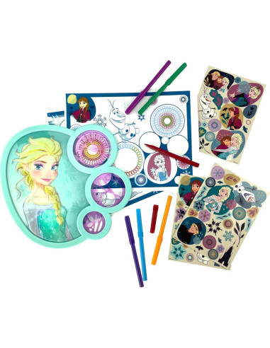 Juego de Dibujo Spirograph Cyclex - Disney Elsa - 6 Marcadores