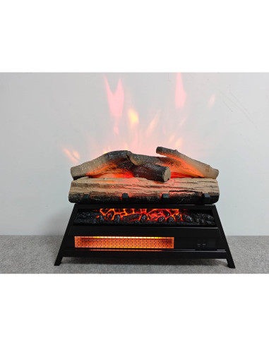 Chimenea eléctrica Genérico 37,16 m 1500W con troncos 3D
