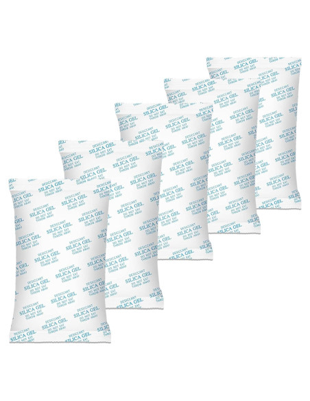 Paquetes de Gel de Sílice 35x50g - Absorbentes de Humedad Reutilizables Paquetes de Gel de Sílice 35x50g - Absorbentes de Humedad Reutilizables