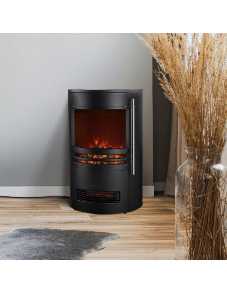 Chimenea Eléctrica Cambridge Redonda con Control Remoto Chimenea Eléctrica Cambridge Redonda con Control Remoto