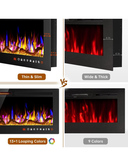 Chimenea Eléctrica Alpaca 42" WiFi con Control APP Chimenea Eléctrica Alpaca 42" WiFi con Control APP