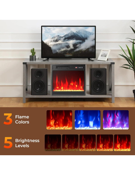 Insertable Chimenea Eléctrica COSTWAY 750W/1500W 37m2 Insertable Chimenea Eléctrica COSTWAY 750W/1500W 37m2