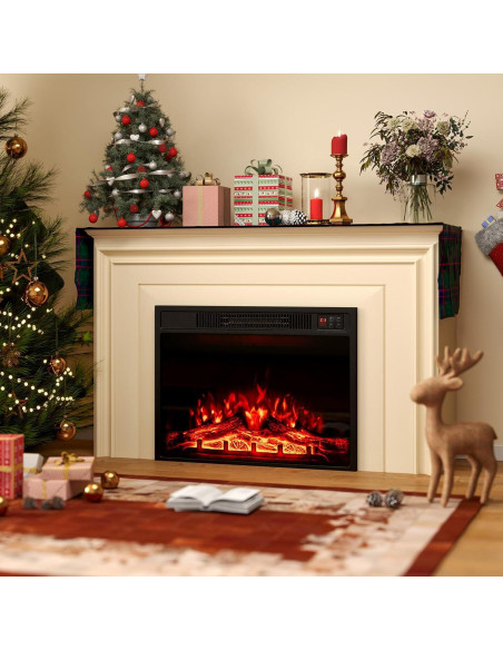 Insertable Chimenea Eléctrica COSTWAY 58.4 cm 750W/1500W Insertable Chimenea Eléctrica COSTWAY 58.4 cm 750W/1500W