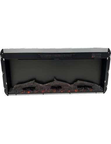 Chimenea Eléctrica Tiara 91 cm Control Remoto Negro