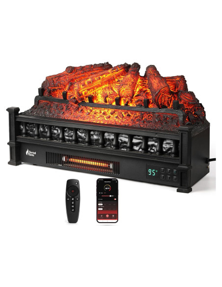 Calefactor Eléctrico TURBRO Llama Eterna 1500W WiFi Negro Calefactor Eléctrico TURBRO Llama Eterna 1500W WiFi Negro