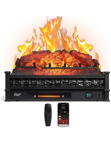 Calefactor Eléctrico TURBRO Llama Eterna 1500W WiFi Negro Calefactor Eléctrico TURBRO Llama Eterna 1500W WiFi Negro