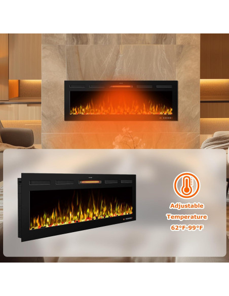 Chimenea Eléctrica VINEMOUNT 83.8 cm Control Remoto APP Chimenea Eléctrica VINEMOUNT 83.8 cm Control Remoto APP
