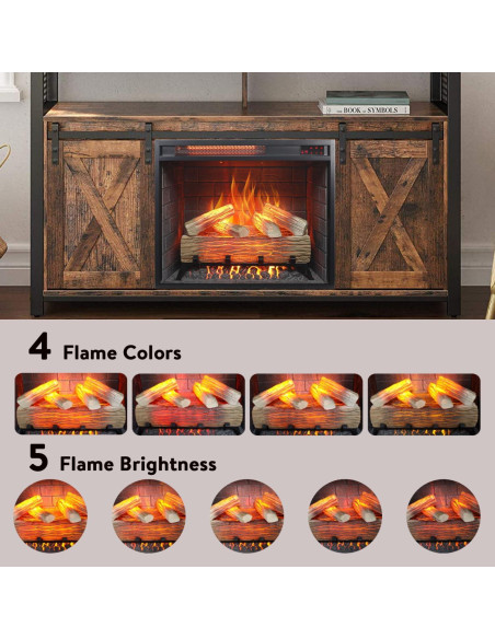 Insertable Chimenea Eléctrica Infrarroja Genérico 61x20.8cm Insertable Chimenea Eléctrica Infrarroja Genérico 61x20.8cm
