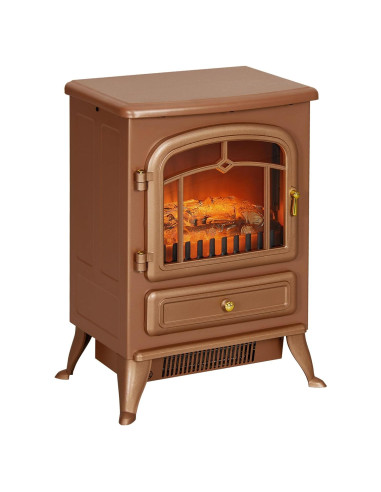 Calentador de chimenea eléctrica Genérico 22" con llamas LED 750W/1500W