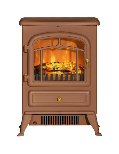 Calentador de chimenea eléctrica Genérico 22" con llamas LED 750W/1500W