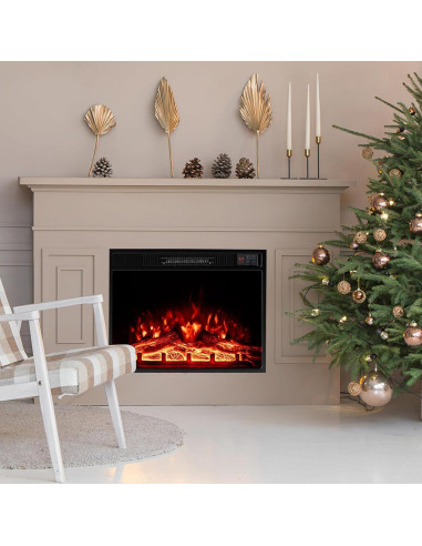 Chimenea Eléctrica CLEEMAN 23" 750W/1500W Control Remoto