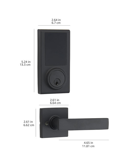 Cerradura Electrónica Táctil Amazon Basics PL2STMS4918 Grado 3 Cerradura Electrónica Táctil Amazon Basics PL2STMS4918 Grado 3