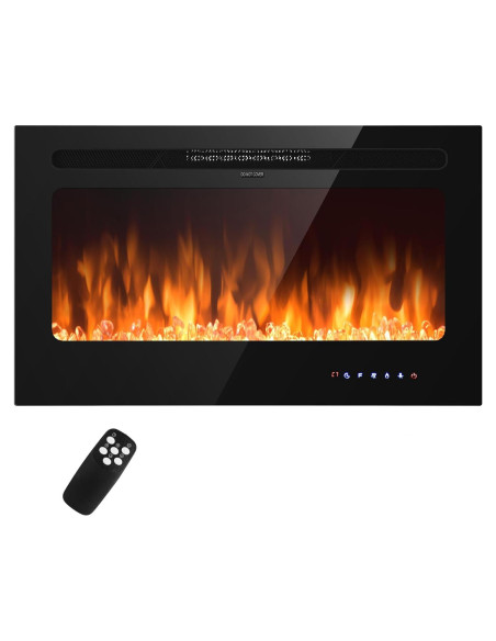 Insertos de Chimenea Eléctrica RELAX4LIFE 36" 750/1500W Insertos de Chimenea Eléctrica RELAX4LIFE 36" 750/1500W