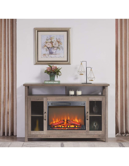 Insertador de chimenea eléctrica Genérico 60 cm con troncos Insertador de chimenea eléctrica Genérico 60 cm con troncos