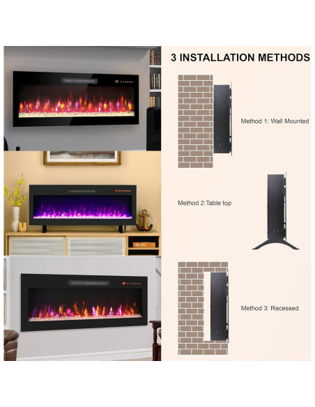 Chimenea Eléctrica Genérico 91 cm Vidrio Templado Control Remoto Chimenea Eléctrica Genérico 91 cm Vidrio Templado Control Remoto