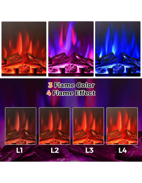 Chimenea Eléctrica SIMOE 66 cm 900/1350W Control Remoto Chimenea Eléctrica SIMOE 66 cm 900/1350W Control Remoto