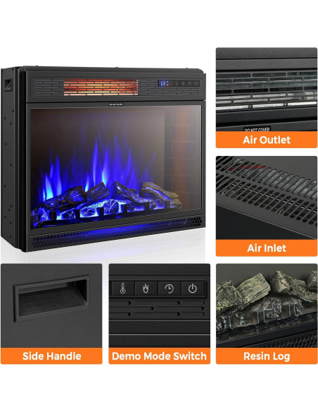 Chimenea Eléctrica SIMOE 66 cm 900/1350W Control Remoto Chimenea Eléctrica SIMOE 66 cm 900/1350W Control Remoto